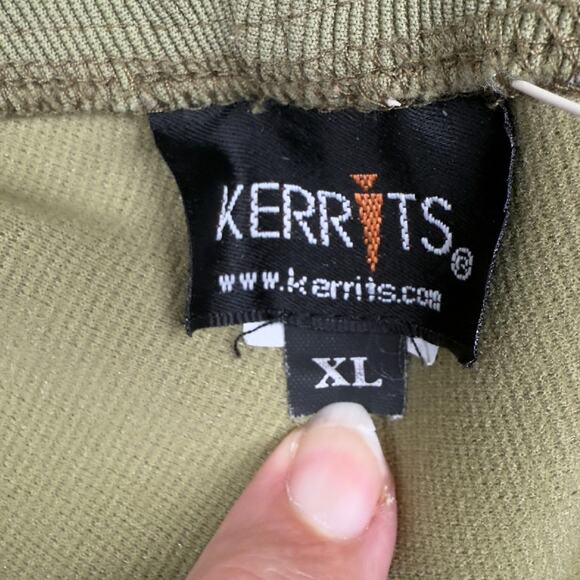 Kerrits Women's XL Sage Full Leather Seat Riding Breeches Pants Equestrian Horse - Picture 4 of 9